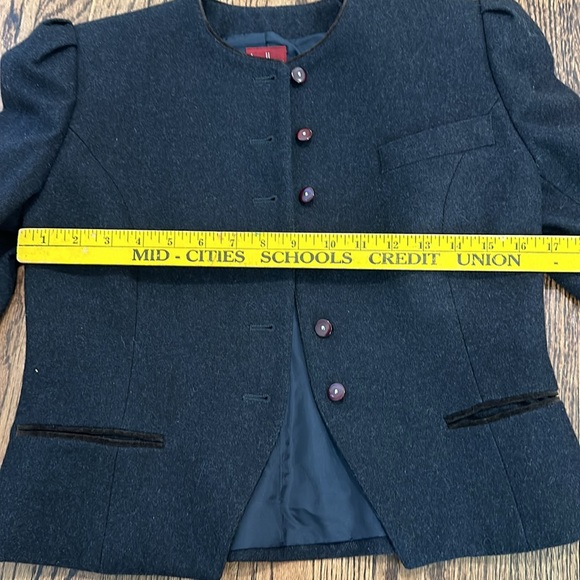 Vintage cropped wool jacket - Picture 5 of 7